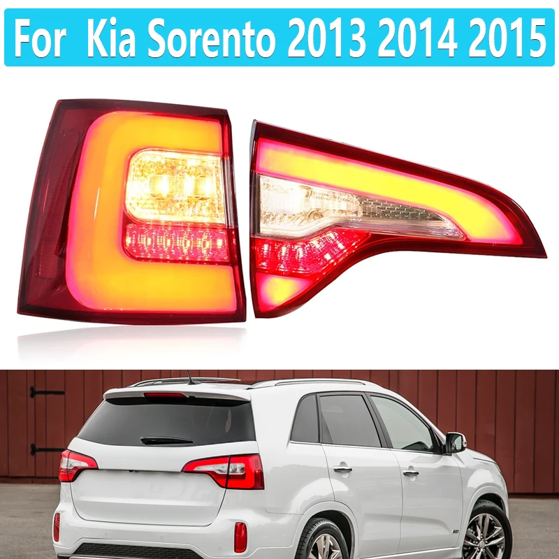 Inner Outer Car Rear Side Tail Light For Kia Sorento 2013 2014 2015 
