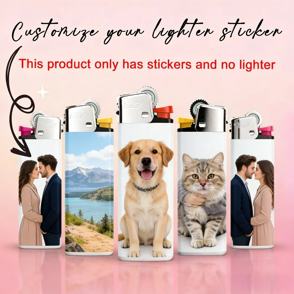 Customized Pocket Lighter Stickers with Logo, Photo & Slogan