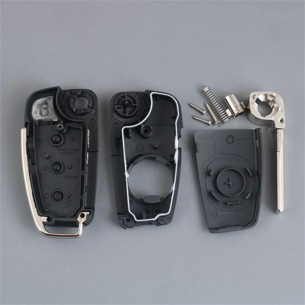 1pcs 3 Buttons Folding Flip Remote Key Shell for Audi A3 Car Key Remote Key Casing Replacement