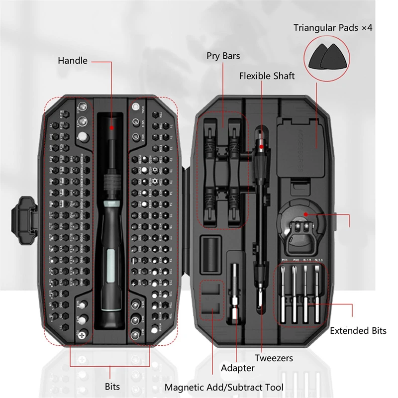 Screwdriver Set 152 in 1 Magnetic Mini Precision Electric Laptop Tool Kit Professional Computer Repair