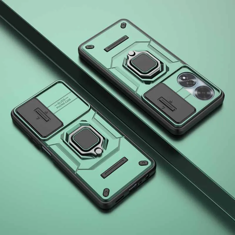 Shockproof Slide Lens Armor Phone Case Cover
