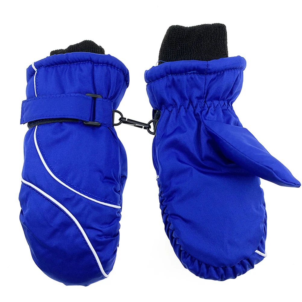 1 Pair Children Ski Mittens for Girls Boys Warm Winter Gloves Outdoor Waterproof Gloves Children Ski Mittens Warm Winter Gloves