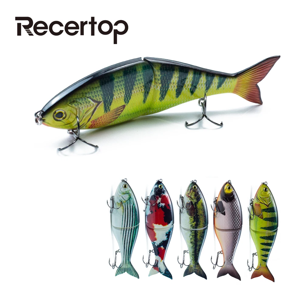 

Recertop 178mm 82g Shad Glider Swimbait Fishing Lure Hard Body Slow Sinking Wobblers Jointed Bass Pike Lures Fishing Bait Tackle
