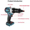 Powerful Brushless Electric Rivet Nut Machine Kit Automatic Electric Riveter Set Riveting Tool with Riveter Heads Tools 4