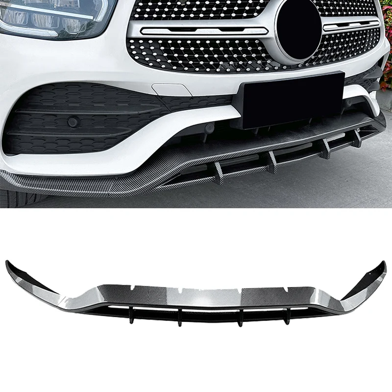 

Car Front Bumper Lip Spoiler Cover Side Slitter Body Kit Guards For Mercedes Benz GLC Class X253 GLC200 260 300 2020~2022 AMG