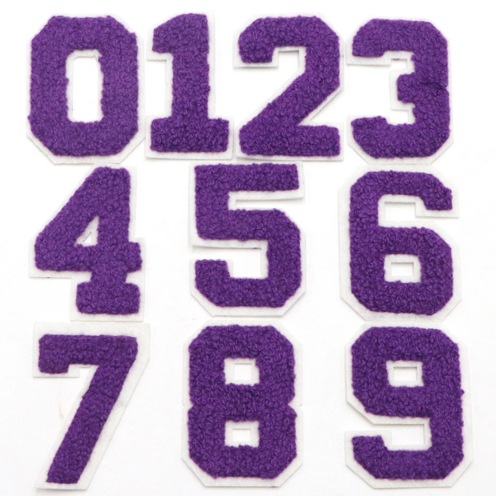 10PCS 0-9 Nummer Patch Eisen Auf Patches Für Kleidung Hüte Sportswear Uniformen Nähen Schmücken DIY Gestickte Patches auf Kleidung – Detail 6
