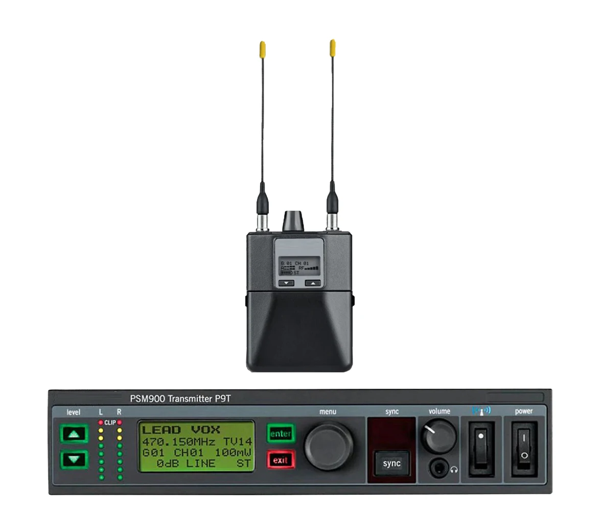 인이어 모니터 PSM900 스테레오 무선 모니터링 시스템 IEM 시스템 500Mhz 스테이지 개인용 전문 무선 스테이지 리턴