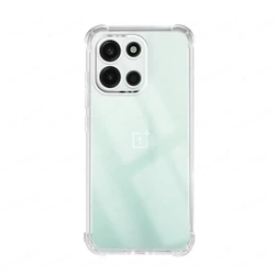 Enhanced Shockproof Airbag Full Protection TPU Soft Case Protective Cover for Oneplus Turbo 6V (Transparent)