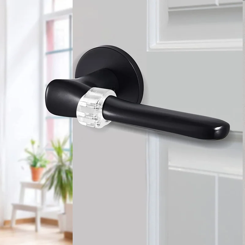 8/1pcs Transparent Door Stop PVC Door Handle Bumper Anti-Collision Wall Furniture Protected Pads er for Home Kitchen Bedroom door stopper door stopper bumpers