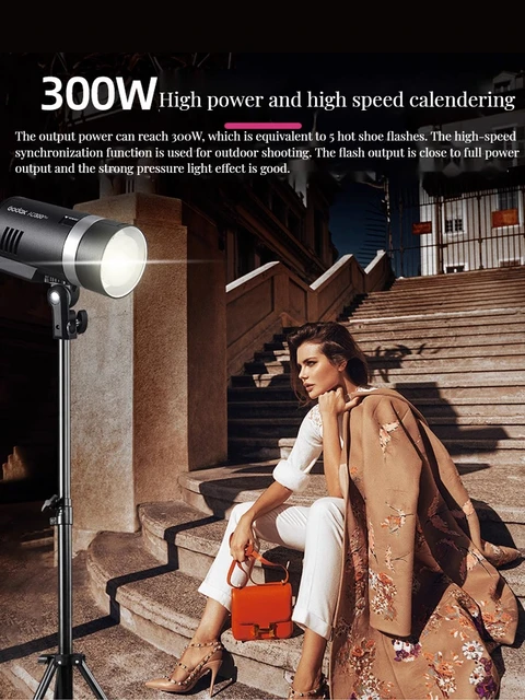 Godox AD300Pro Outdoor Flash Light 300Ws TTL 2.4G 1/8000 HSS with 2600mAh  Battery for Canon Nikon Sony Fuji Olympus Pentax - AliExpress