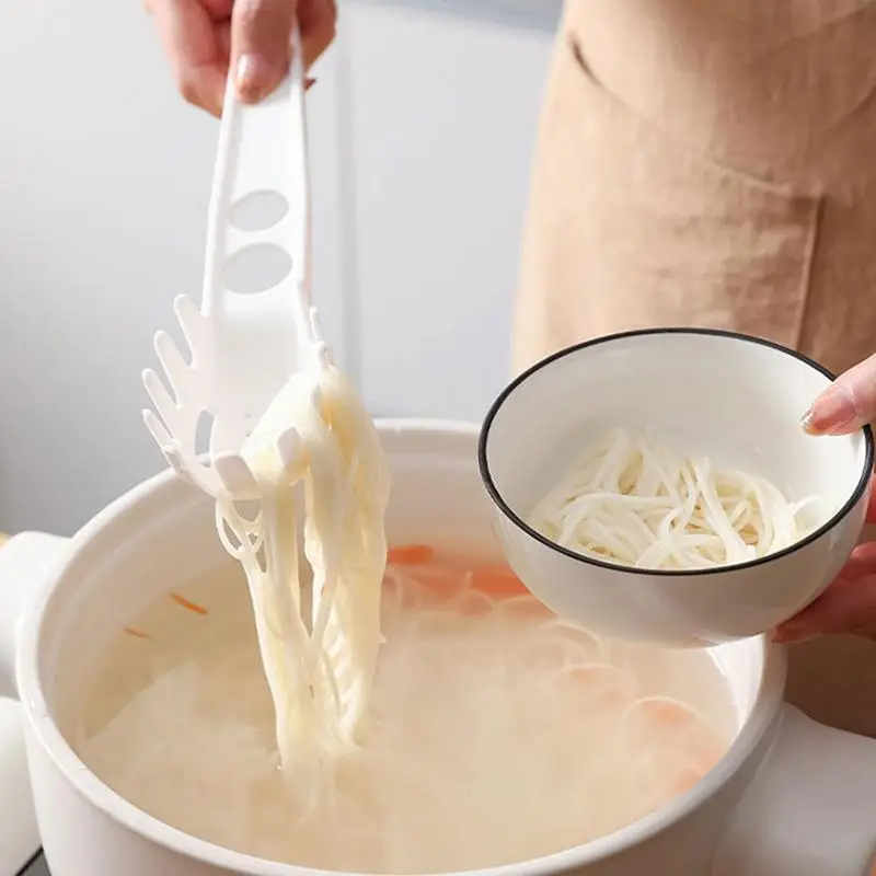 1PC Multifunctional Kitchen Noodle Colander Spoon Heat-resistant Hanging Noodle Filter Boiled Egg Colander And Long Handled Spon