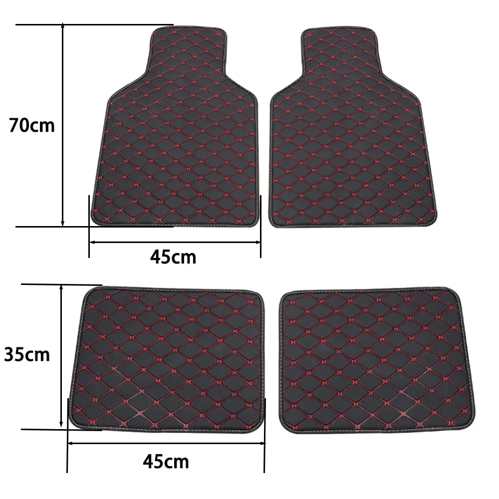 4Pcs Universal Car Floor Mats Carpet Mat Waterproof Anti-dirty Floor Mats For GREAT WALL M1 M2 M4 Hover H3 X200 Hover H6 Car Floor Mats Floor Mats