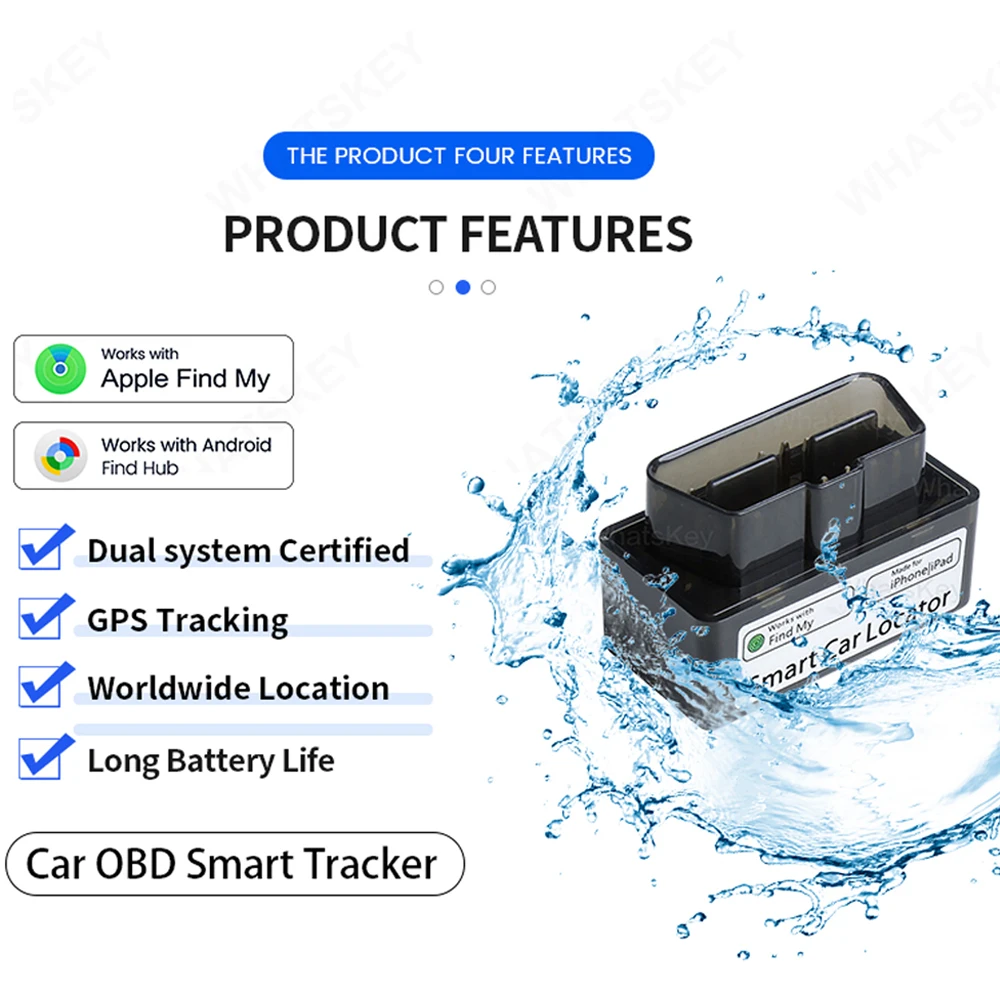 Mini Localizzatore GPS OBD per Auto con Funzione Trova Dispositivo iOS o Google, Smart Tag per Monitoraggio e Tracciamento Veicoli Anti-smarrimento - immagine 5