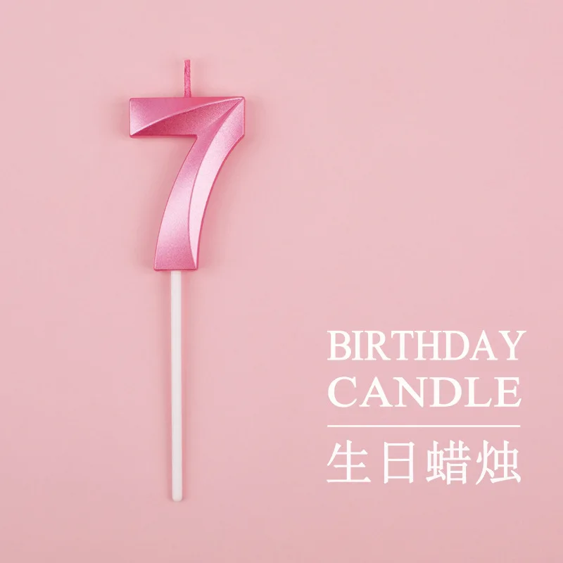 Colorful Number Candle for Celebrations and Parties