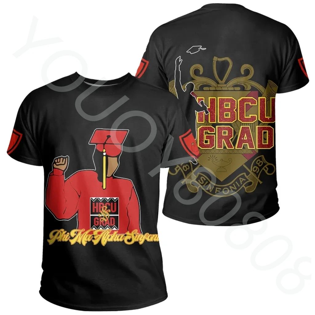 

Africa Zone T-Shirt - Phi Mu Alpha Sinfonia HBCU Style T-Shirt Crew Neck Short Sleeves Printed Casual Street Style Tops for Men