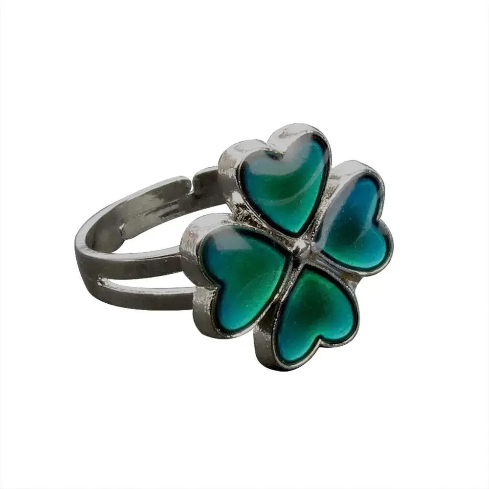 Color change ring Mood Rings for Women Heart Temperature Controlled Color Change Ring Woman Jewelry