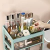 Multi-functional Skincare Cosmetic Storage Case Makeup Storage Box Drawer Type Jewelry Container Brush Lipstick Organizer Holder 5