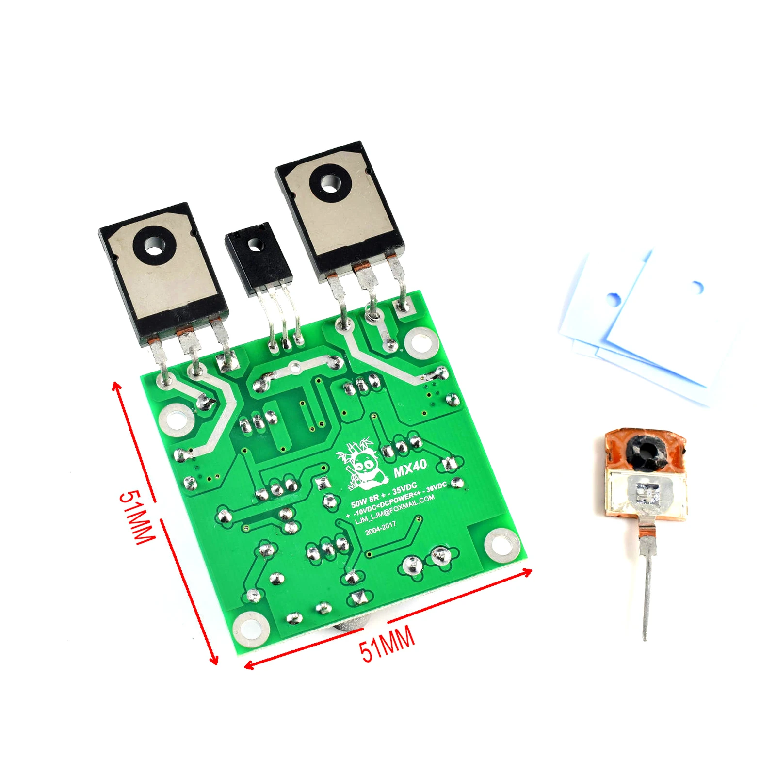 파워 앰프 앰프 완제품 보드, MX40 스테레오 50W8R 100W4R, 1 쌍