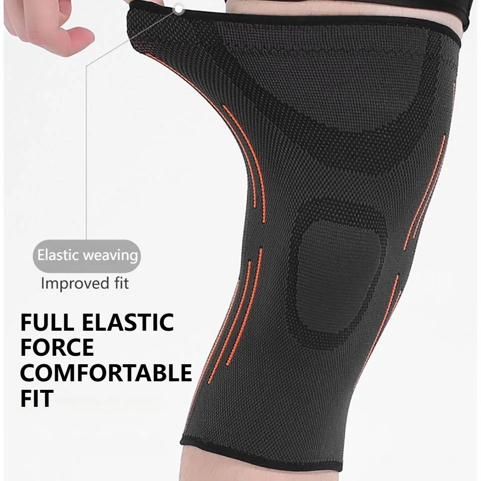 AOLIKES 1PCS New Knee Compression Sleeve-Best Knee Brace for Men & Women–Knee Support for Running,Basketball,Weightlifting,Gym