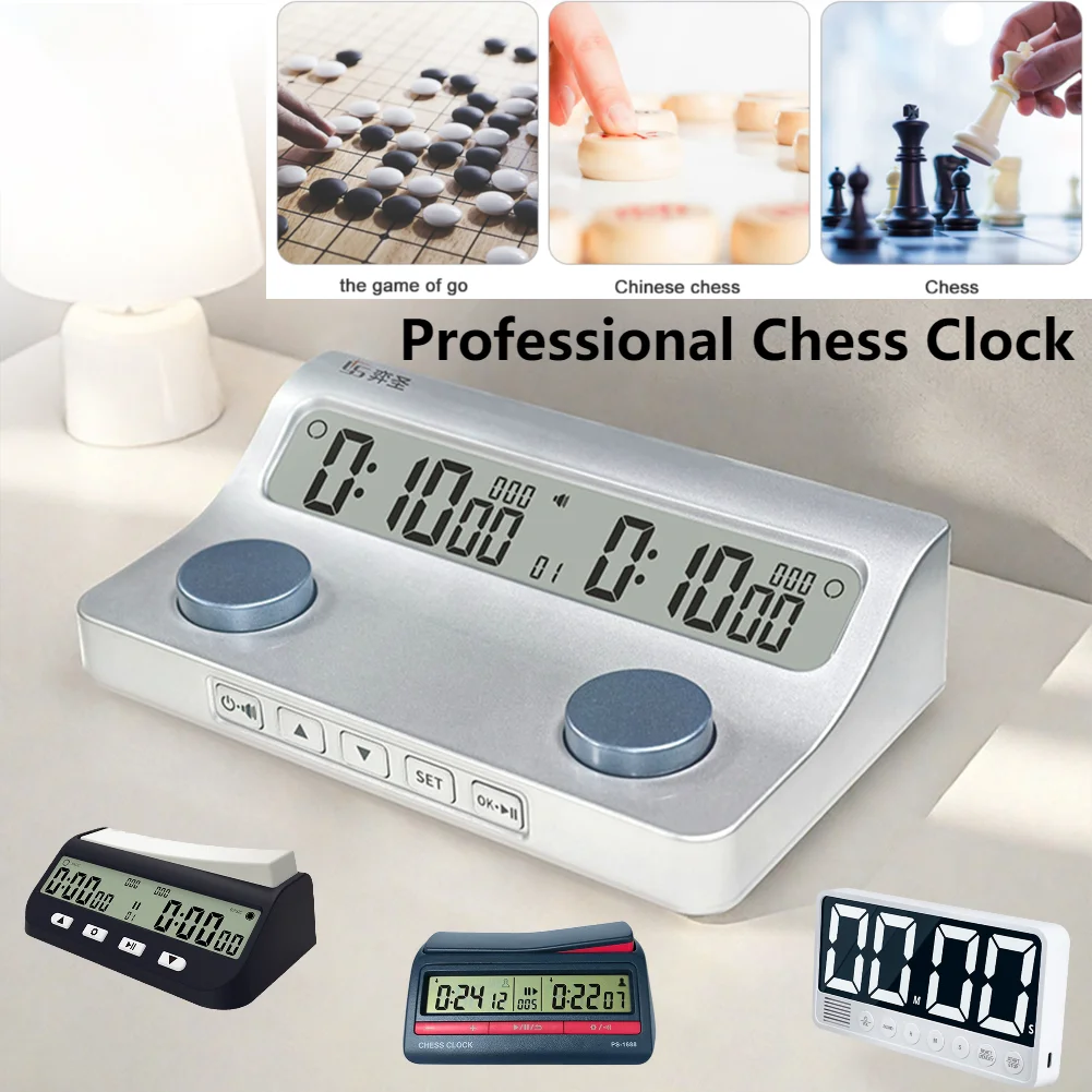 Chess Timer Digital Multi-Function Portable Battery Powered Game For Lovers