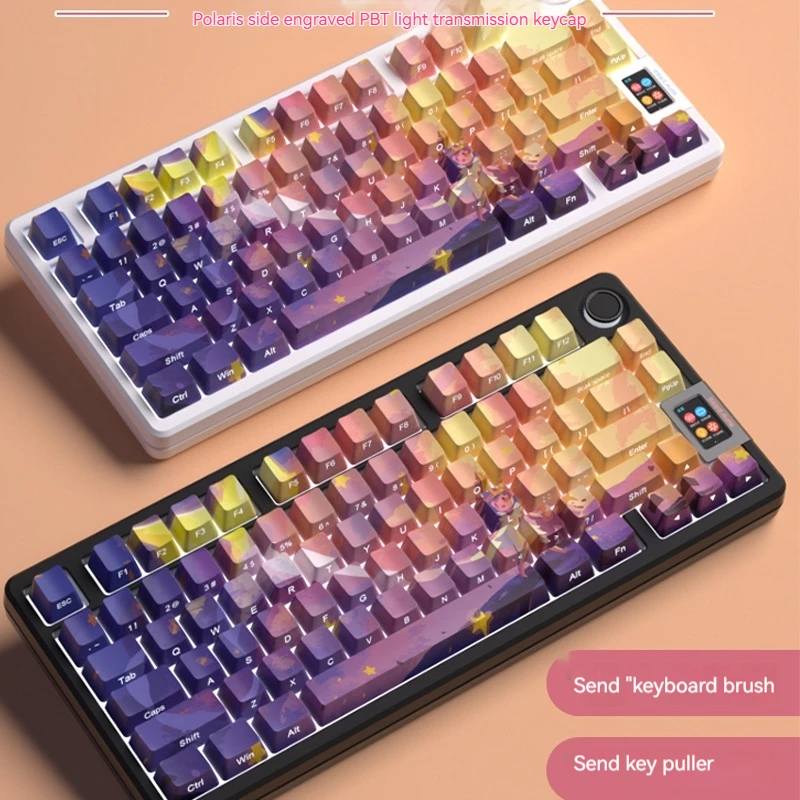 

Spy Original North Star Keycap Pbt Original Factory Five Sided Thermal Sublimation Craft Customized Transparent Keycap