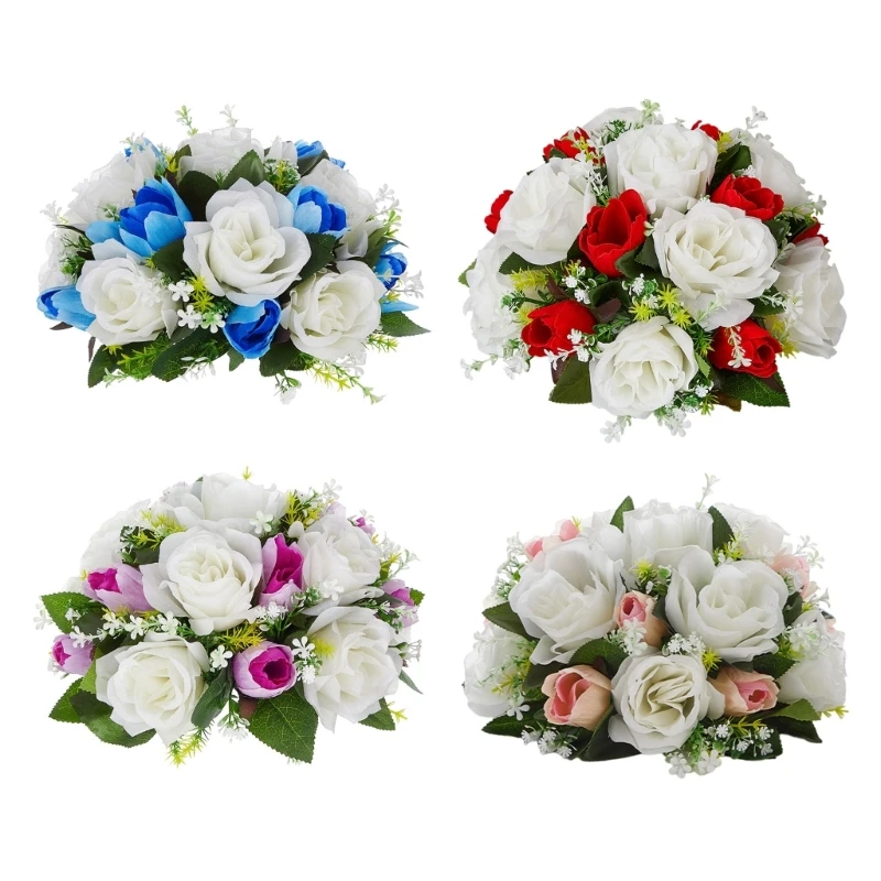 

Artificial Flower Ball Arrangement Flower Bouquets Artificial Flower Ball for Wedding, Birthday, Valentines Day