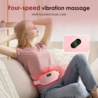 Period Cramp Massager Vibrating Heating Belt for Menstrual Waist Stomach Abdominal Warm Palace Belt 5