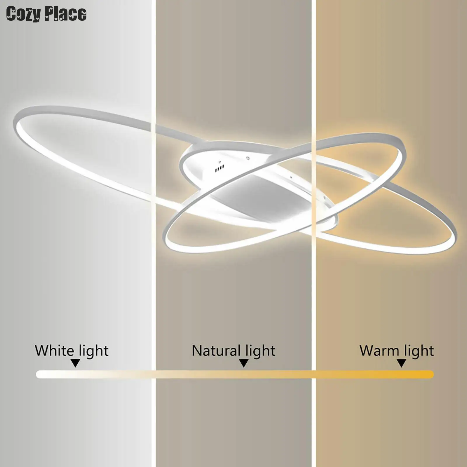 幾何学的な形のLEDシーリングライト,モダンなデザイン,屋内照明,白黒