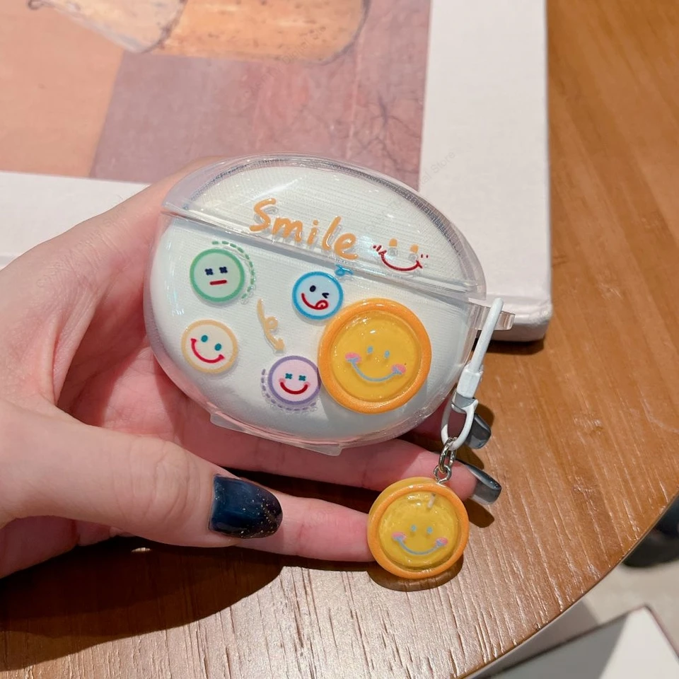 Cute Cartoon Clear Earphone Cover For Xiaomi Redmi Buds 6 Active