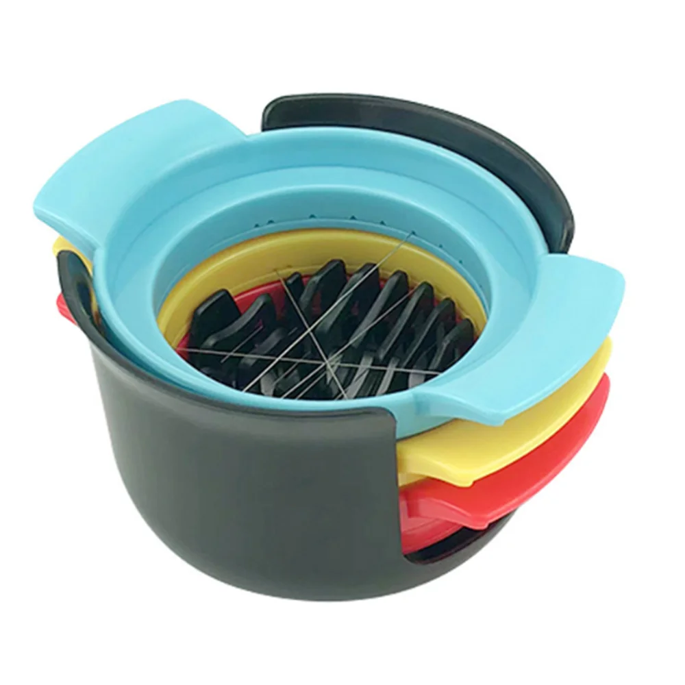 New Multi-Function Fancy Shape Slicer Three-In-One and Four-In-One Egg Small Fruit Soft Material Slicing Cutting Food For Child