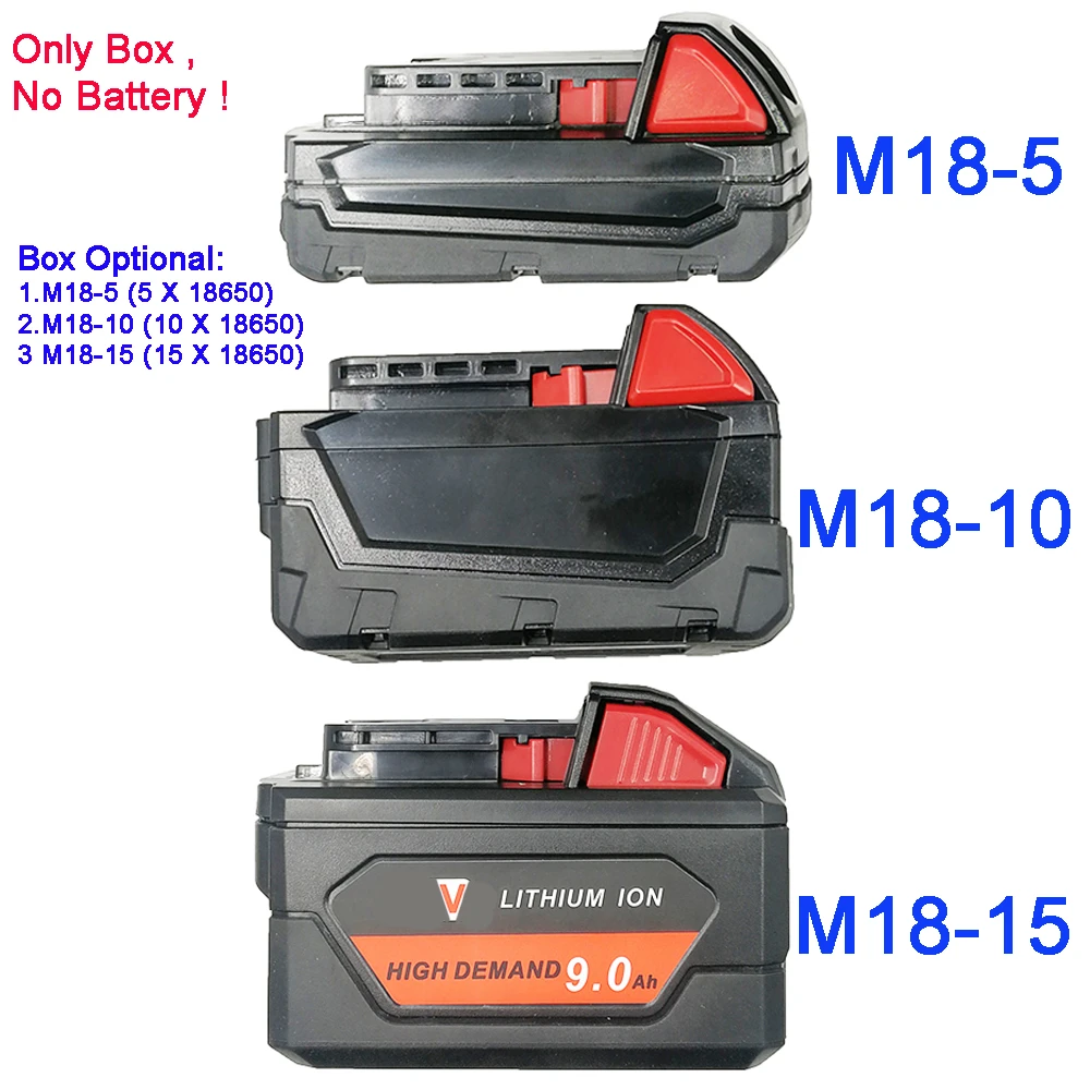 M18 Li ion Battery Plastic Case PCB Charging Protection Circuit Board