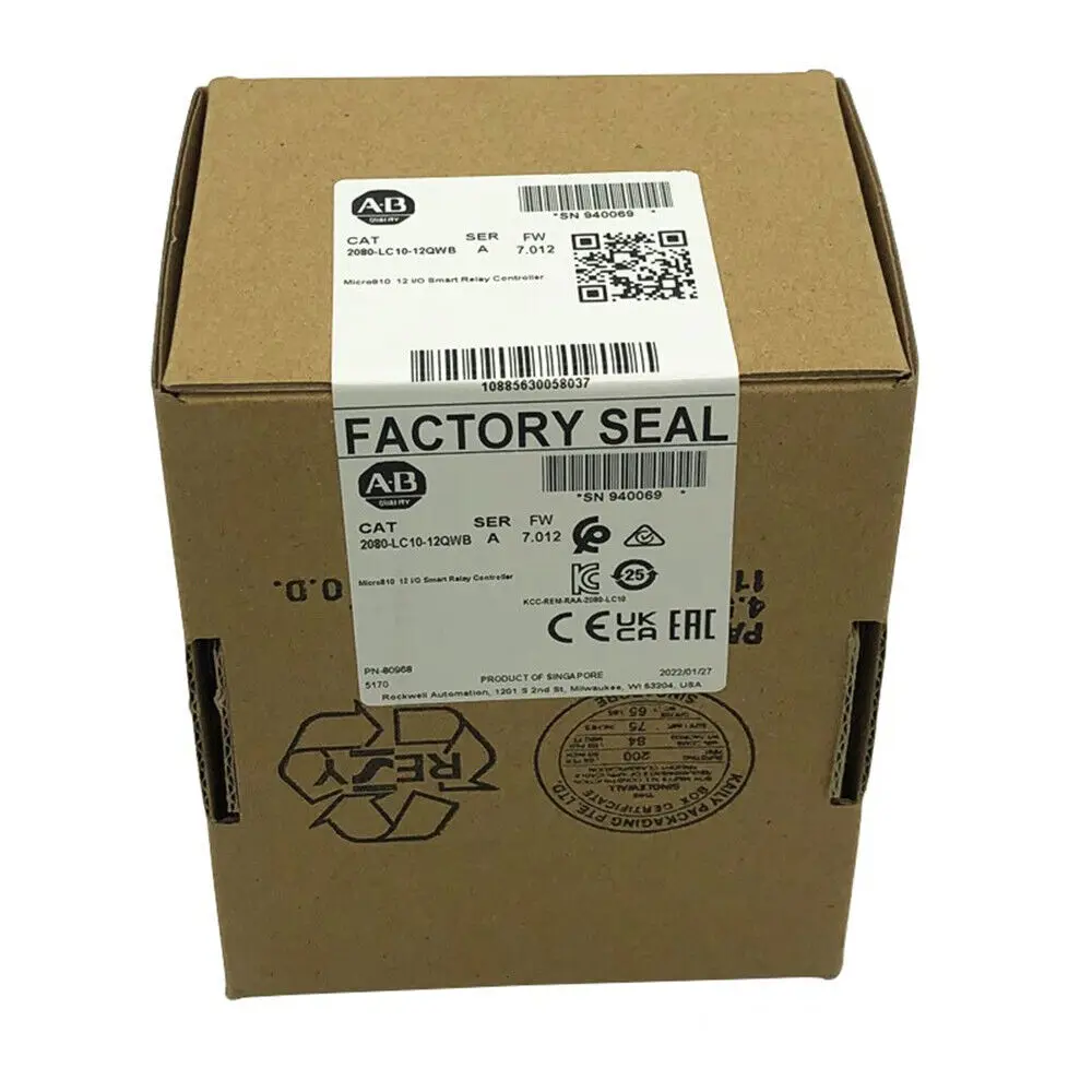 

For Allen Bradley 2080-LC10-12QWB 2080LC1012QWB Ser A Micro810 12 I/O Controller