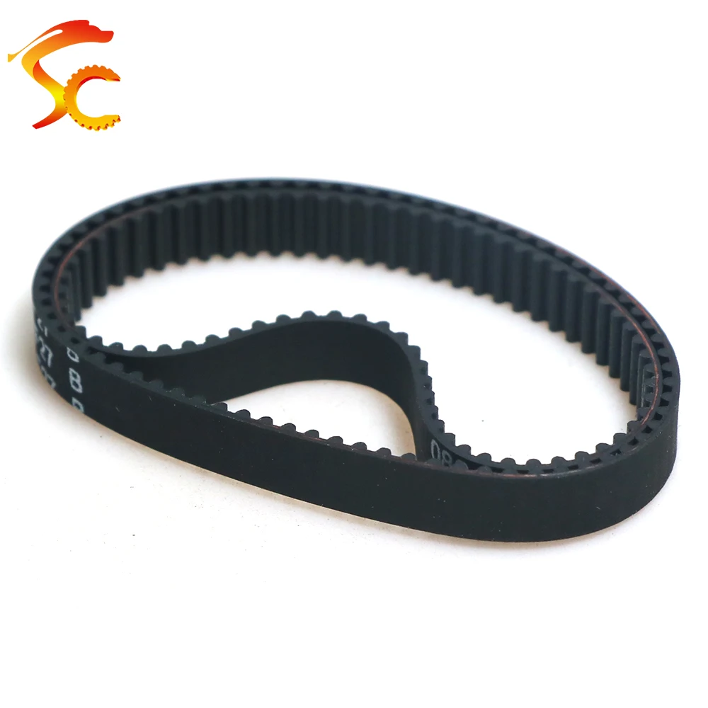 2PCS/LOT GT2/2M Timing belt 140-2GT-6mm closed loop GT2 140 Length=140mm / Teeth=70 /width=3/4/5/6/6.5/10mm for 3D printer