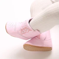 0-18Months New Western Cowboy Boots Fashionable and Casual Infant/Toddler Mid length Boots Embroidered Baby Boots 6