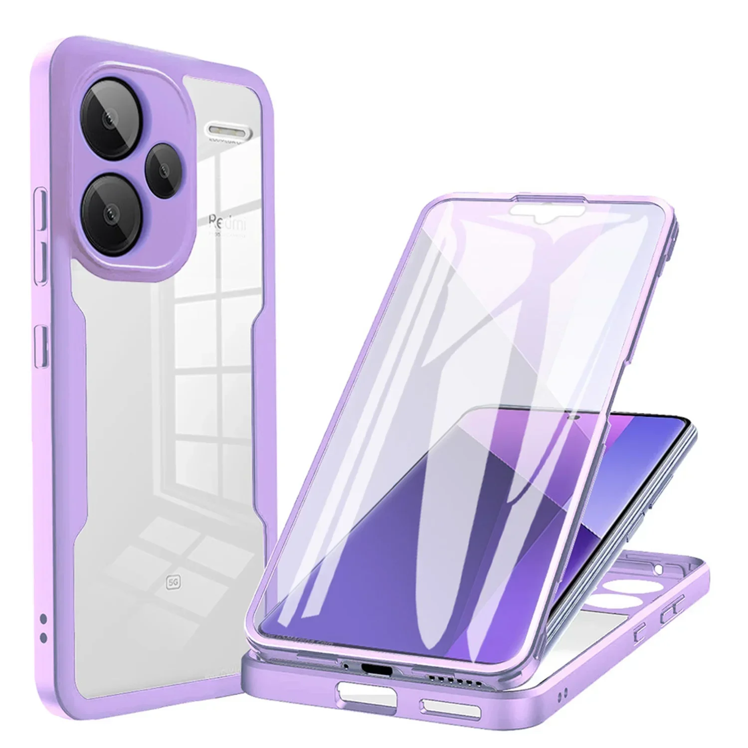 360 Full Screen HD Transparent Phone Cover Case
