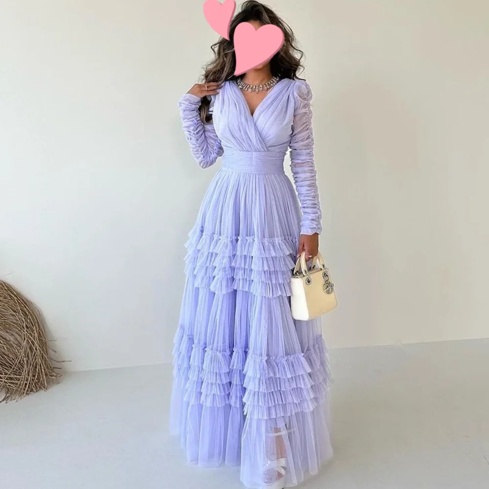 Saudi Arabia Prom Dress With Cape, Dubai Formal Evening Dress Y6070 main image 1