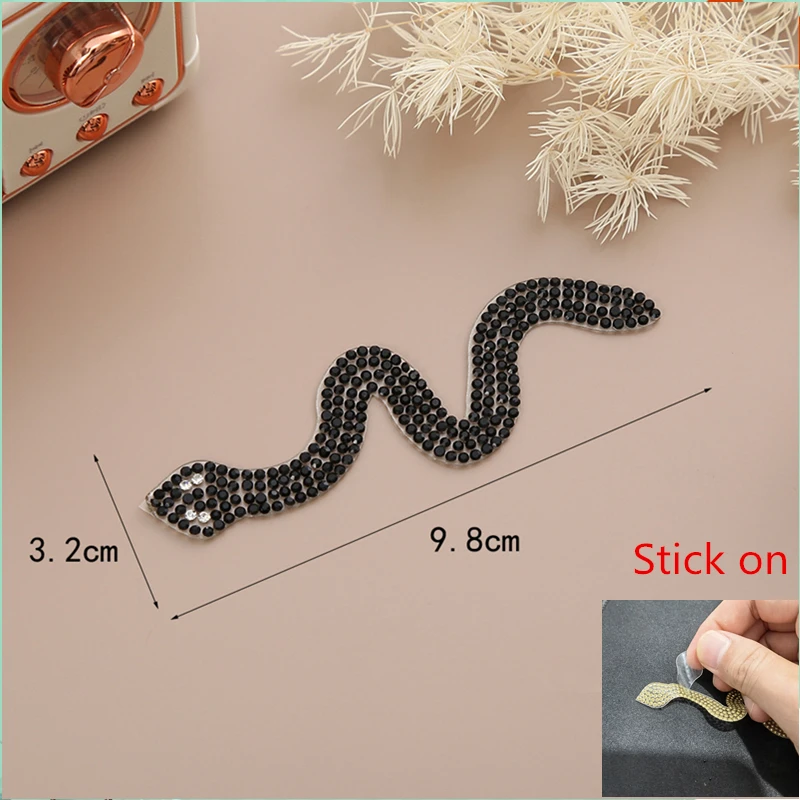 jojofuny Toppa Serpente con Strass Fatta Mano per Cucire Decorazione