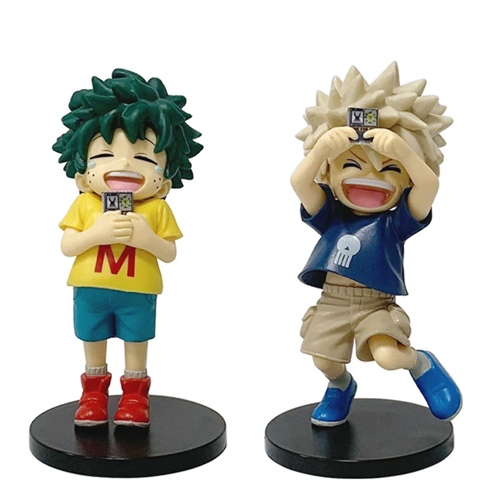 Neuankömmling My Hero Academia Kindheit Izuku Midoriya / Kindheit Katsuki Bakugo PVC Action Modell Anime Cartoon Modell Spielzeug Geschenke – Detail 1