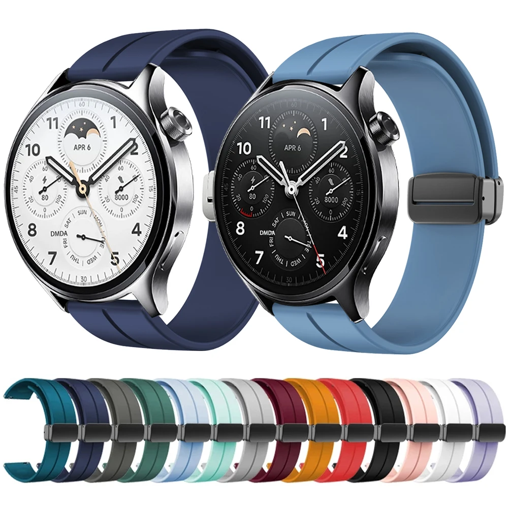 

Ремешок с магнитной застежкой для Xiaomi Watch S1 Pro/Active, аксессуары для браслета Mi Watch глобальная версия/Watch Color 2, 22 мм