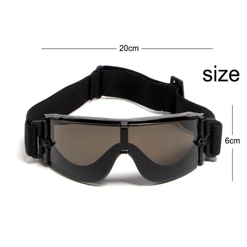 Special Forces Tactical Glasses Bulletproof Shooting Goggles X800 Explosion proof War Games Windproof Sandproof