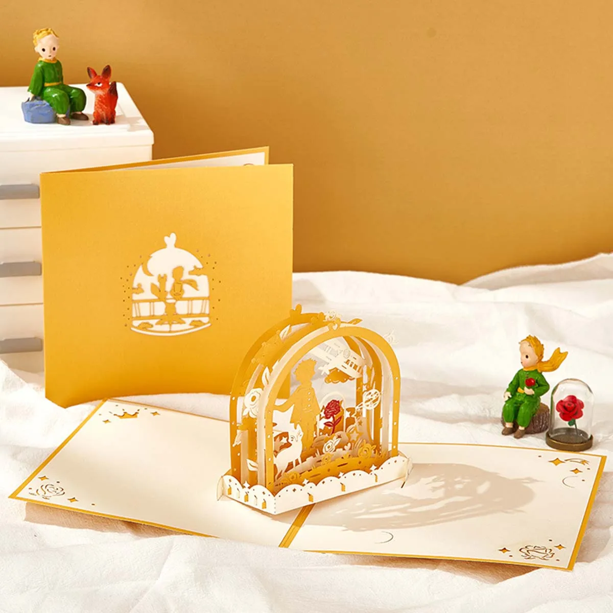1pc Tanabata Greeting Card Three-dimensional Gift to Boyfriend and Girlfriend