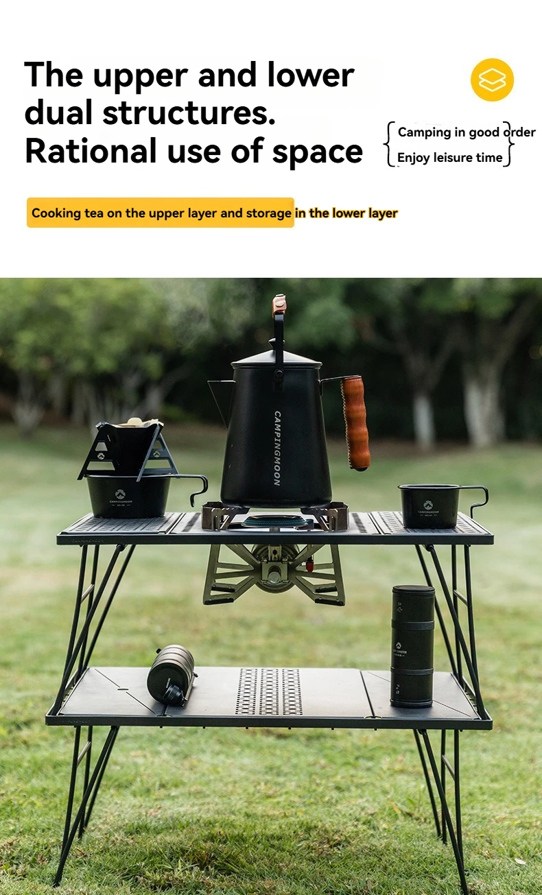 CK-1G Outdoor Camping Einlagiger Klapptisch IGT Modularer Kochertisch Multifunktionaler Erweiterungstisch für Grill – Detail 2