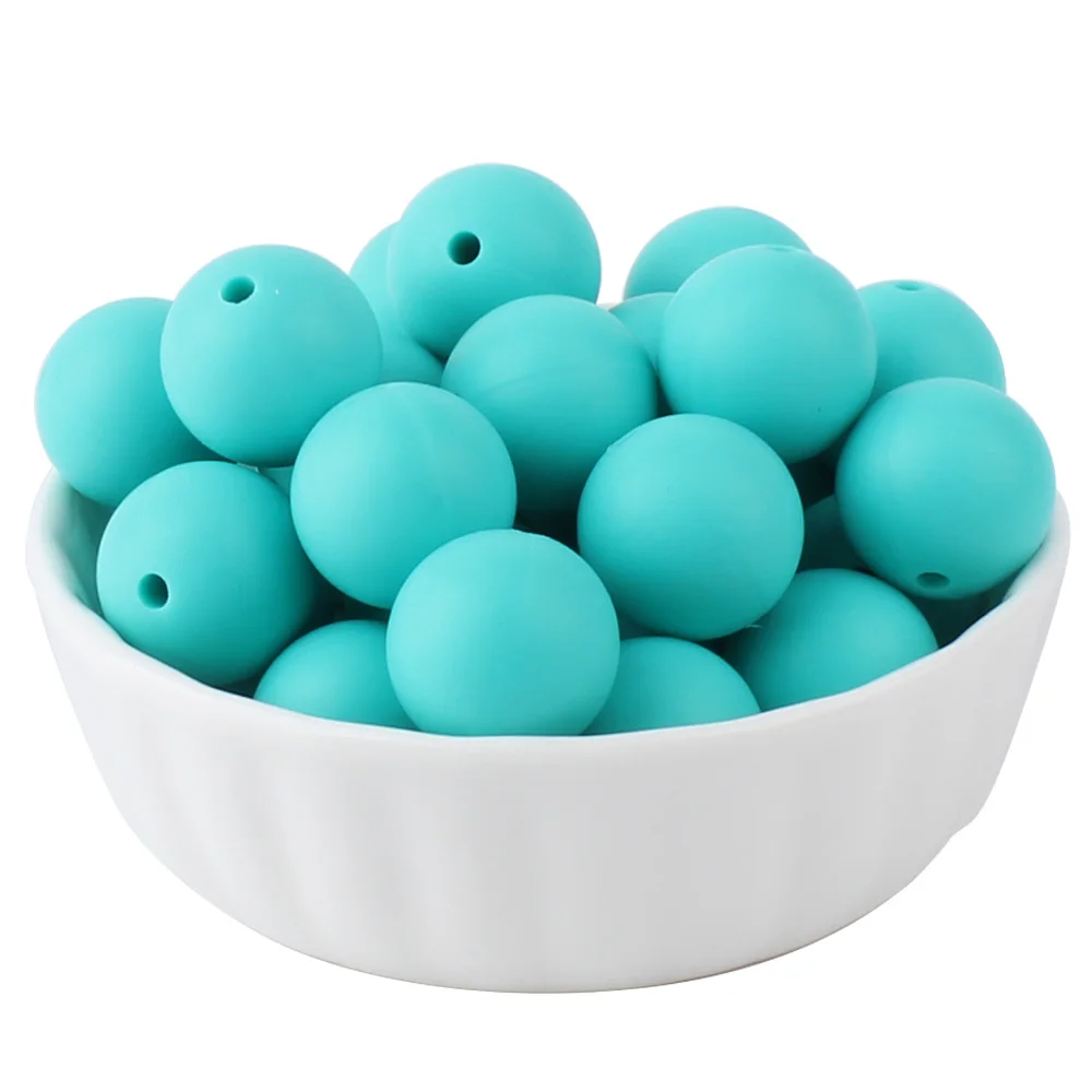 20-Piece Set of Mixed Size Silicone Beads for DIY Jewelry and Craft Projects