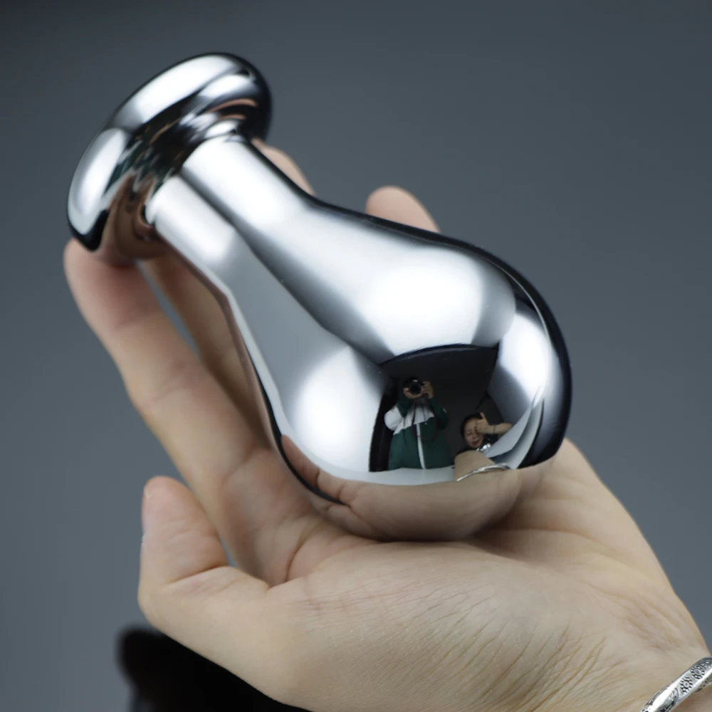Plug anale in acciaio inox con sfere anali per massaggio_voghion.com