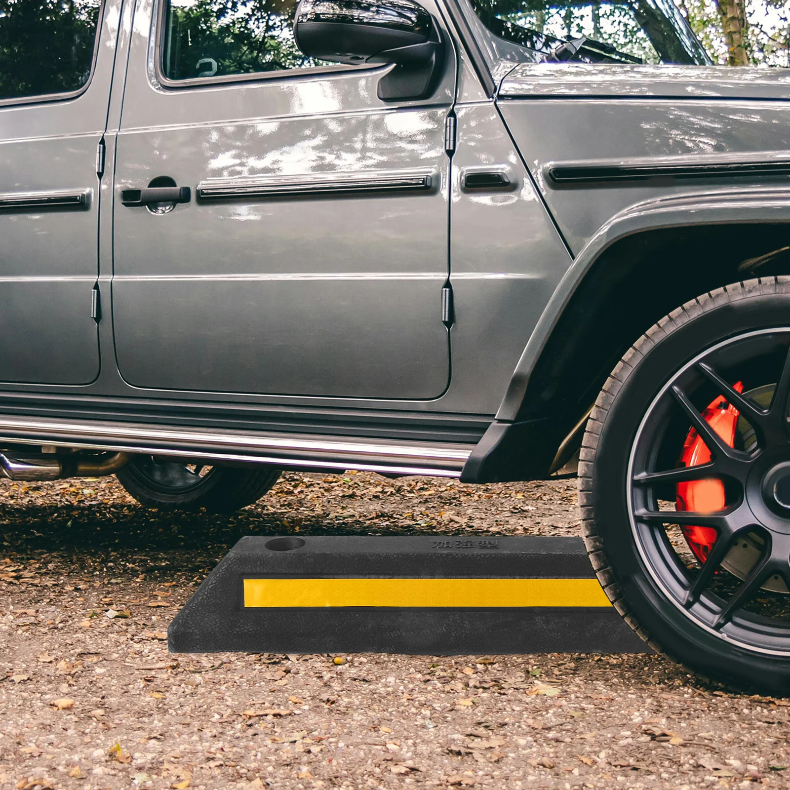 Rubber Stopper Garage Car Indicator Parking Block Tire Stops for Floor Wheel Limiter Guide Curb rubber parking stopper