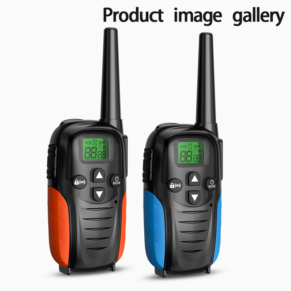 Paquet de 2 talkies-walkies pour enfants, radios bidirectionnelles longue portée de 6 km, jouet cadeau pour garçons et filles
