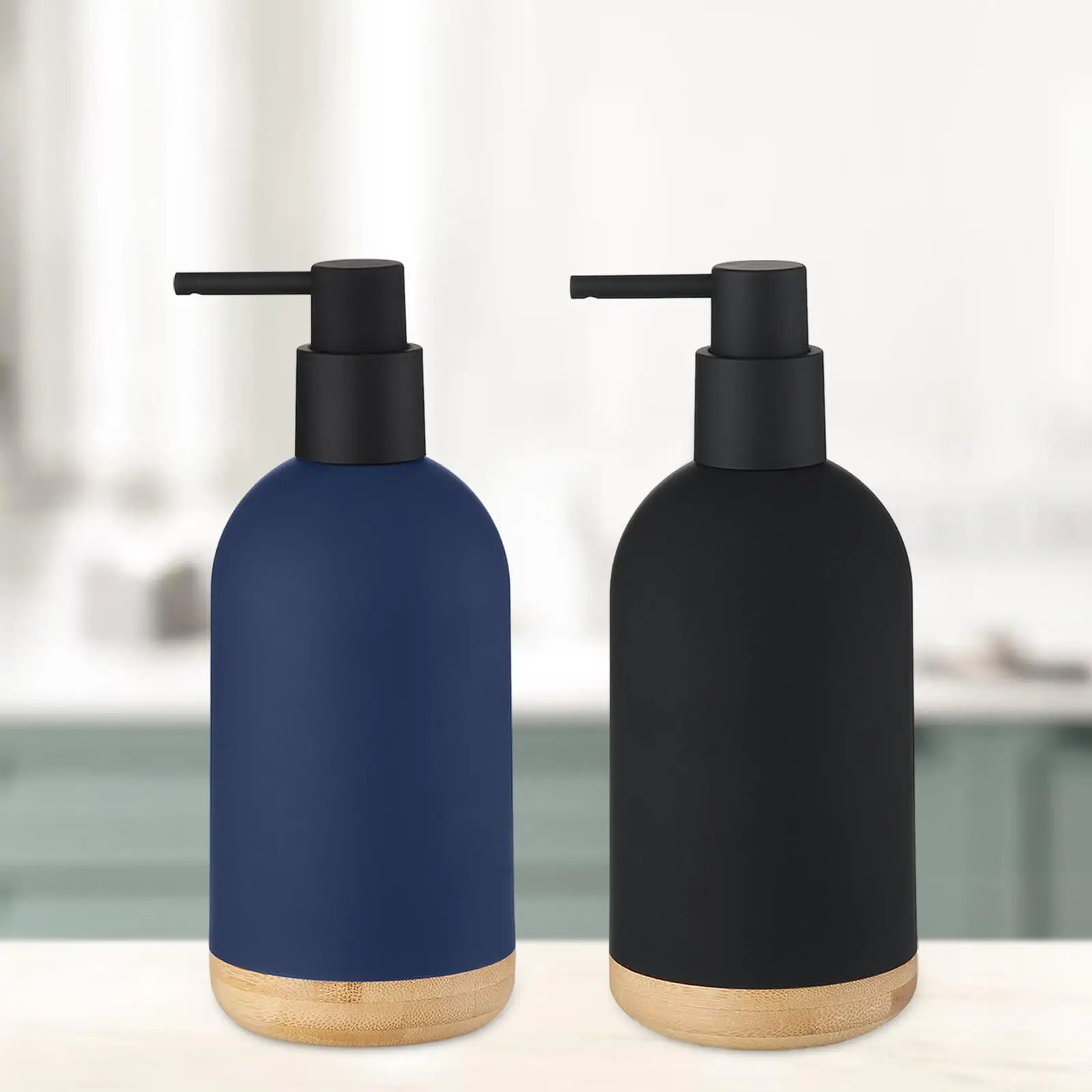 Pump Soap Dispenser Farmhouse Durable Stylish Practical Body Wash Pump Bottle 16oz Empty for Restroom Bath Kitchen Shower Toilet