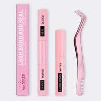 Bond and Seal Lash Glue & Remover + Tweezer Kit High Quality Gentle Lash Remover Makeup Tool Long Lasting Cluster Eyelash Glue 1