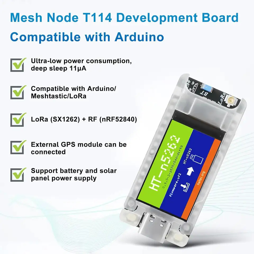 Heltec Mesh Node T114 V2 Development Board Meshtastic Nordic nRF52480 SX1262 LoRa LoRaWAN Compatible with Arduino/Meshcore image 3