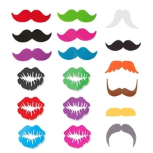 

Wine Glass Markers Set of 18 Lips Beard Silicone Drink Glass Charms Tags Identification Cup Labels Signs for Party dropshipping